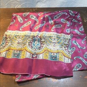 Vintage Echo Paisley Silk Scarf